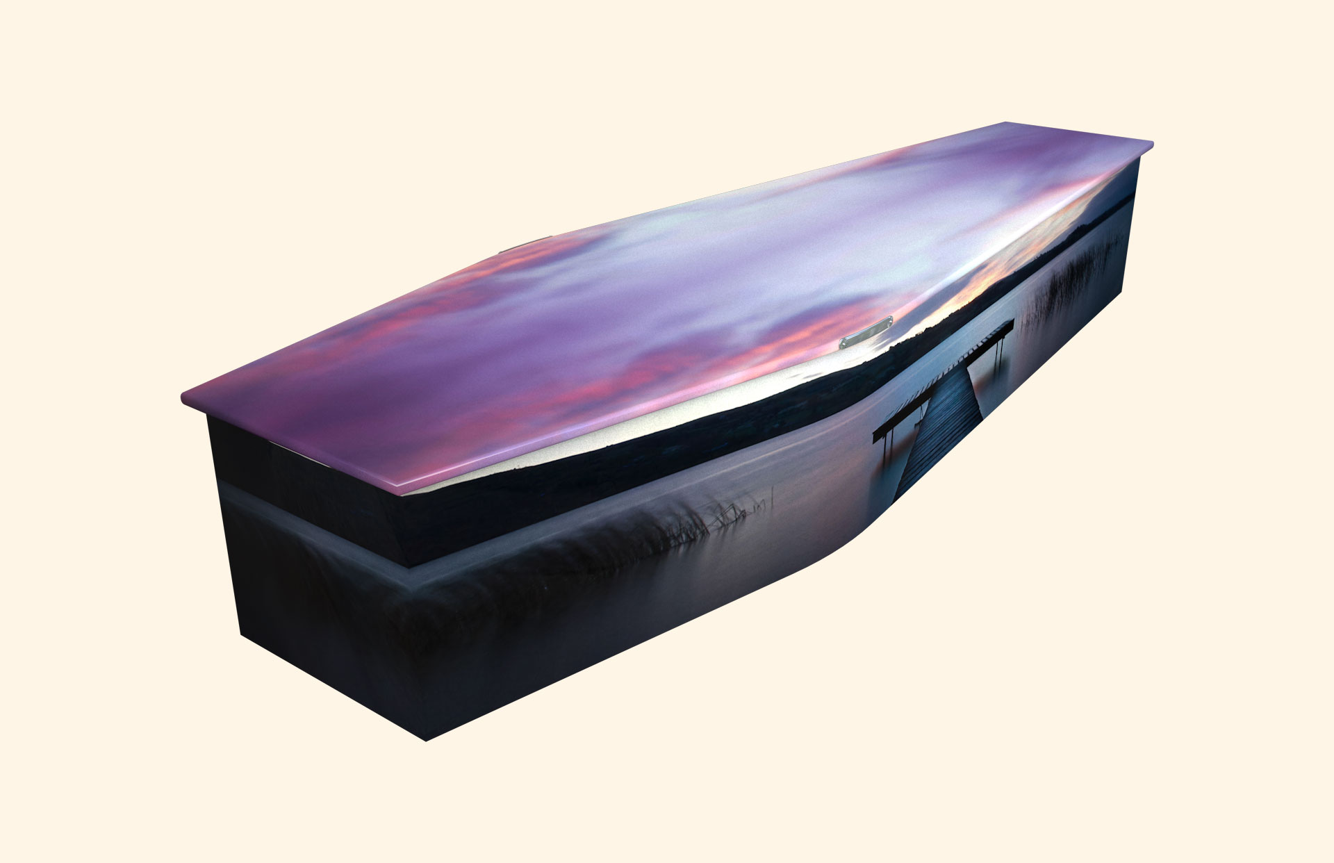 Reflect design on a traditional coffin